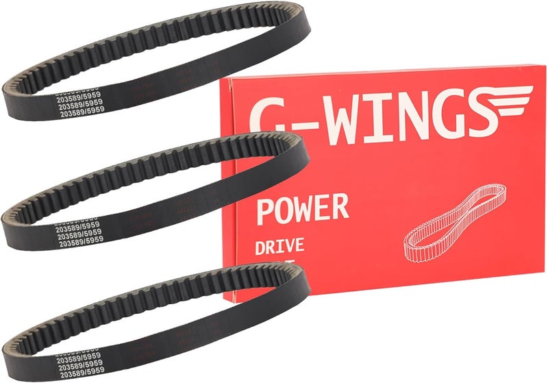 G-WINGS 30 Series Torque Converter Belt for Manco 5959 Comet 203589 203589A Go Kart Asymmetric Correa 3pcs - Image 1